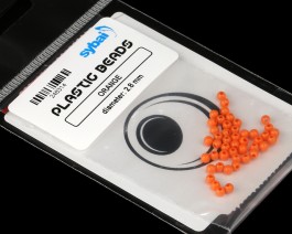 Plastic Beads, 2.8 mm, Orange
